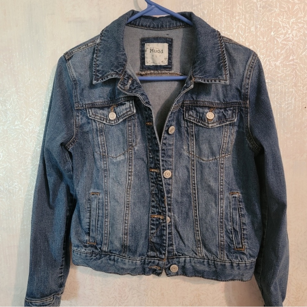 Mudd Blue Denim Jacket Juniors Large L